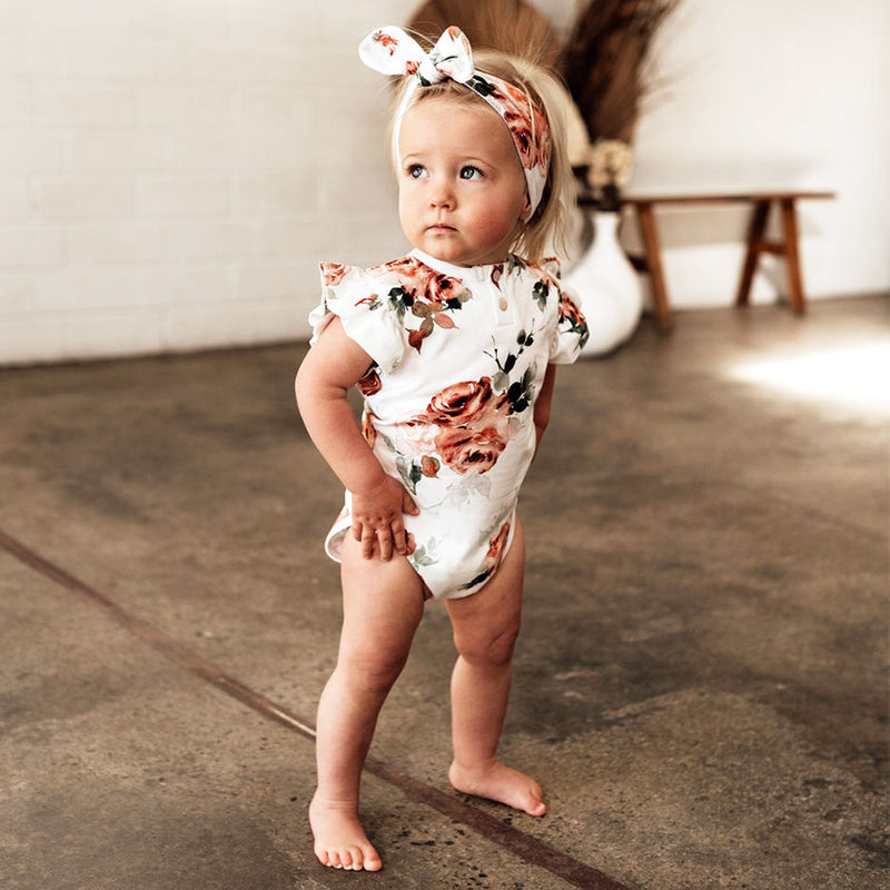 Snuggle Hunny Kids | Rosebud Short Sleeve Bodysuit