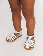 Santorini Genuine Leather Sandals - White