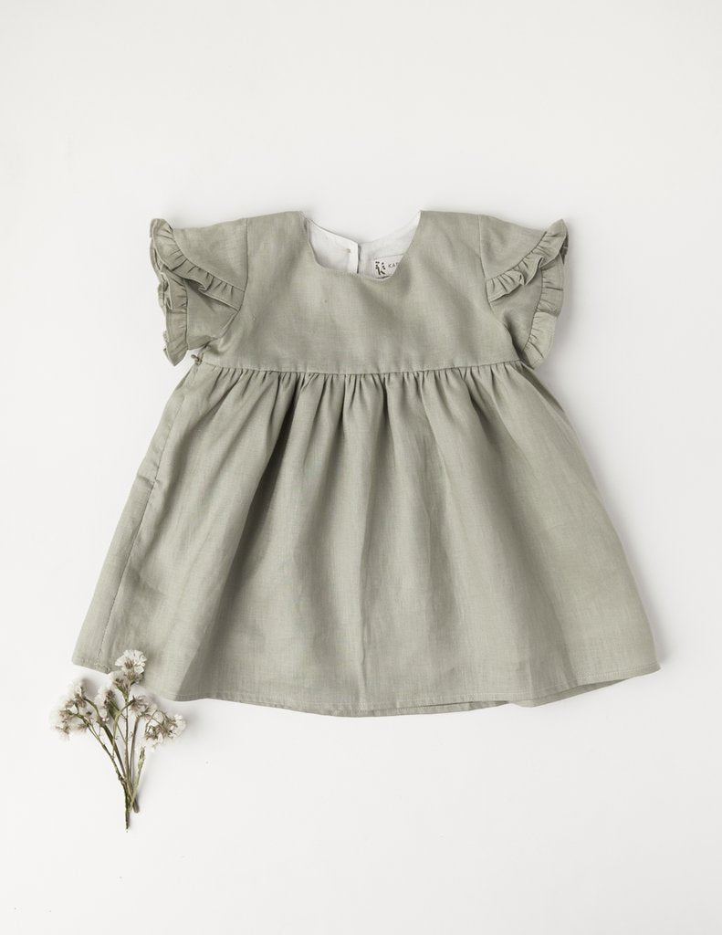 Karibou | Ella Linen Dress - Sage