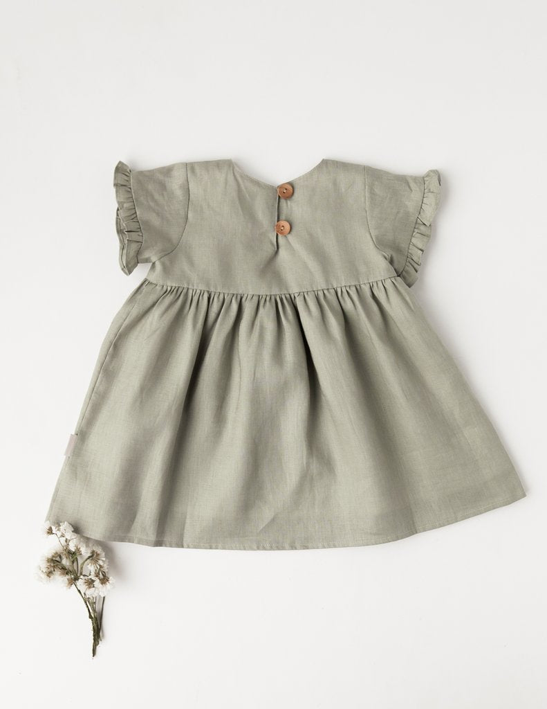 Karibou | Ella Linen Dress - Sage