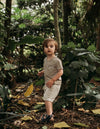 Karibou | Little Explorer Boys Cotton Slub T-Shirt - Herb