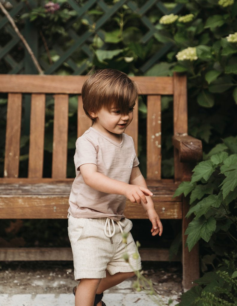 Karibou |  Little Explorer Boys Cotton Slub T-shirt - Mushroom