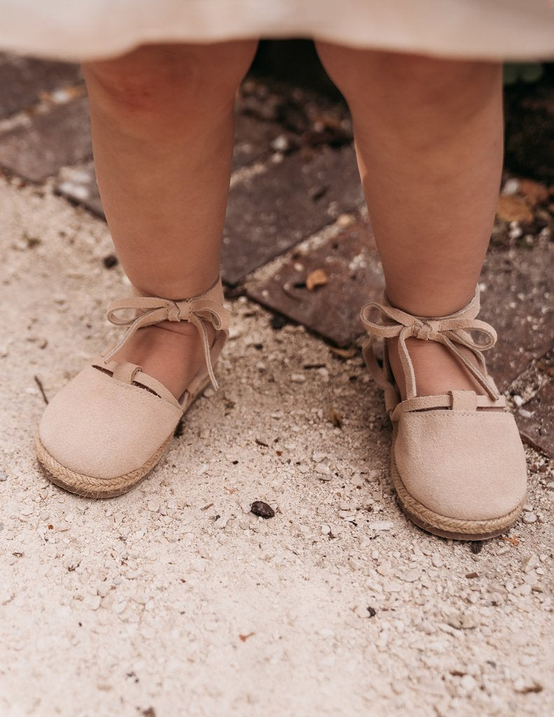 Karibou | Barcelona Genuine Suede Espadrilles - Sand Dune