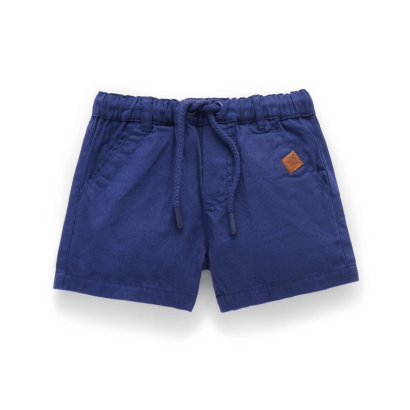 Purebaby | Navy Pull on Shorts