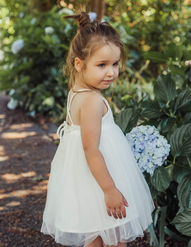 Karibou | Willa Linen Tutu Dress - White Magic